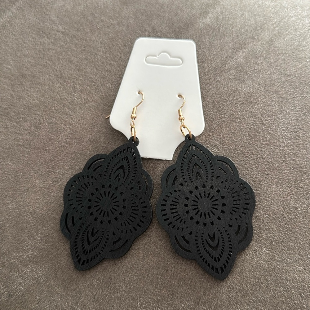 Handmade cute earrings mini kawaii food candy animal - BLACK BOHO​